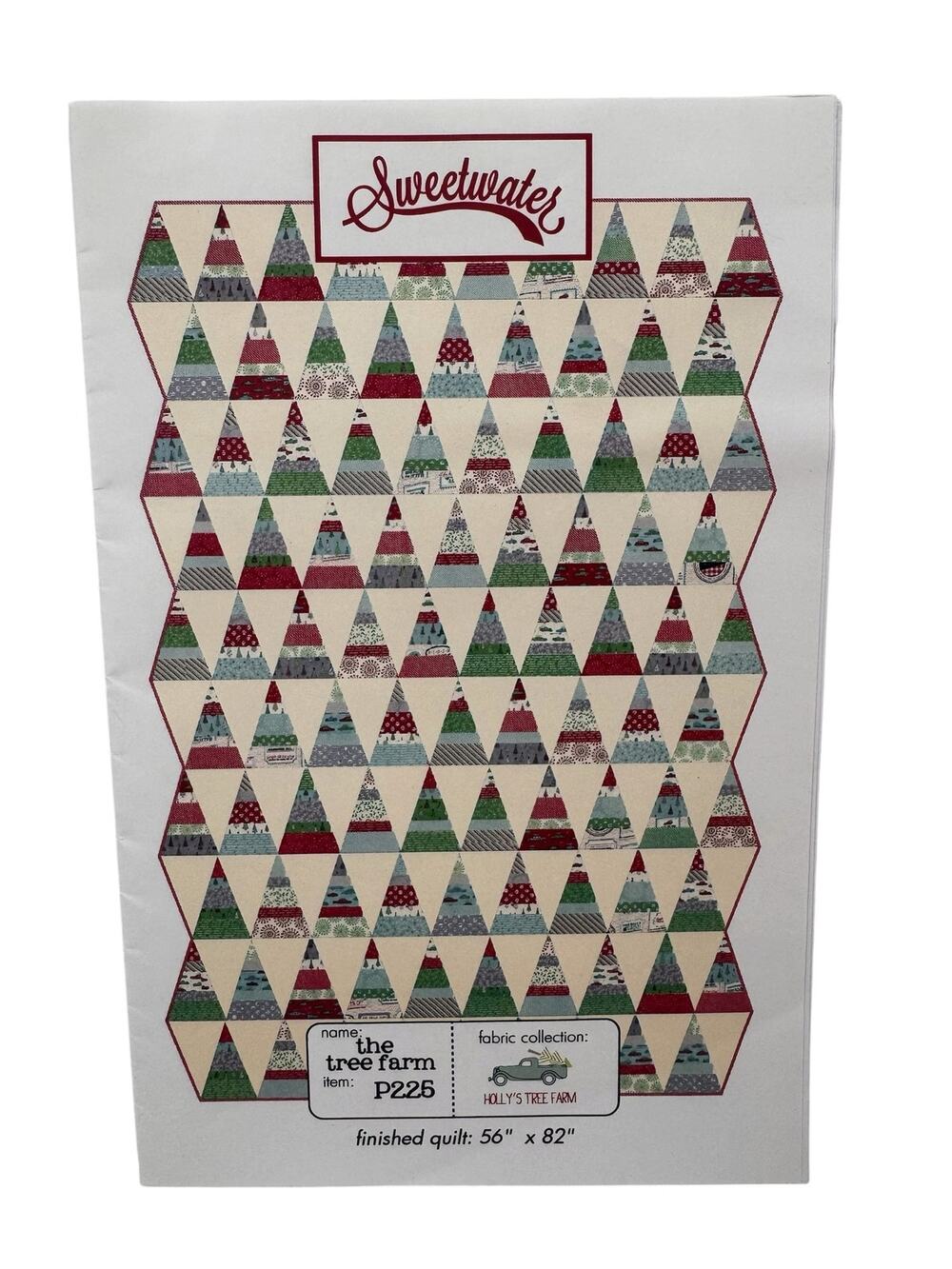 Sweetwater The Tree Farm Quilting Pattern P225 56x82” Holly’s Tree Farm Holiday